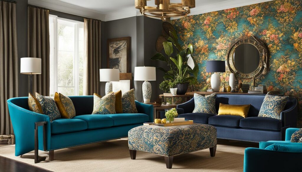 Behang designs in interieur