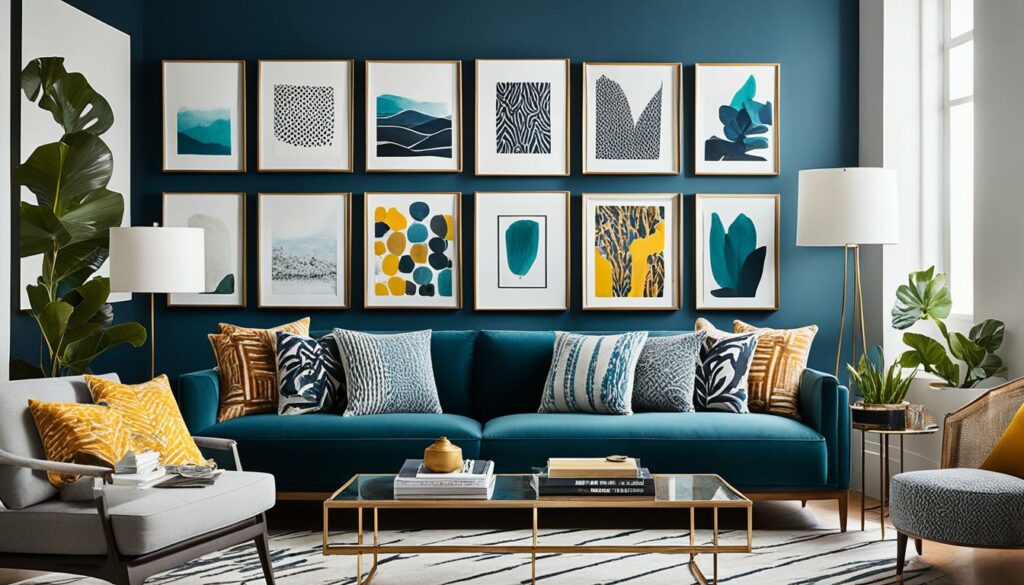 Galeriewand in de woonkamer