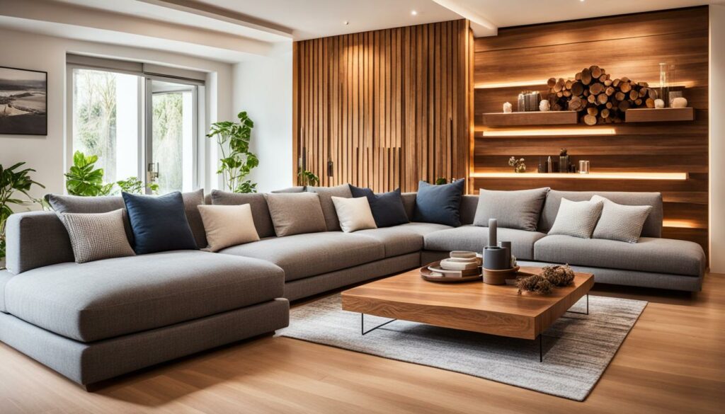 Houten decoratie in het Interieur