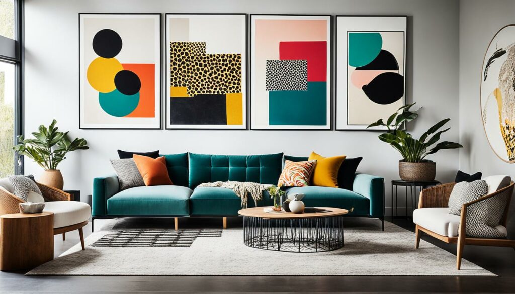 Interieurinrichting met Kunst
