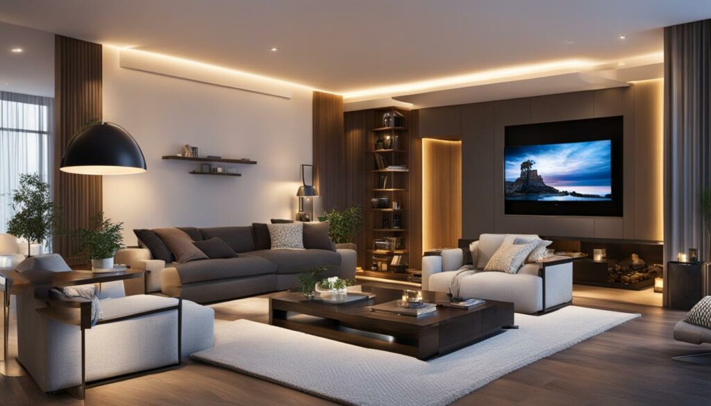 LED-verlichting in een sfeervolle kamer