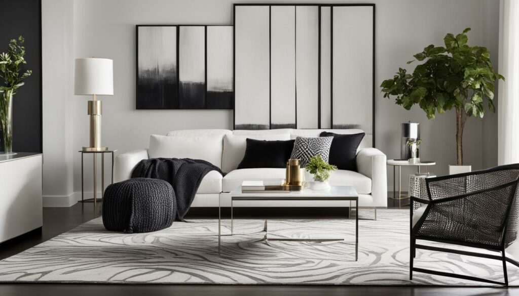 Minimalistische accessoires in modern interieur