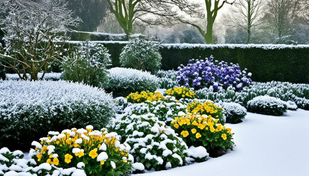 Winterharde planten in Nederlandse tuin